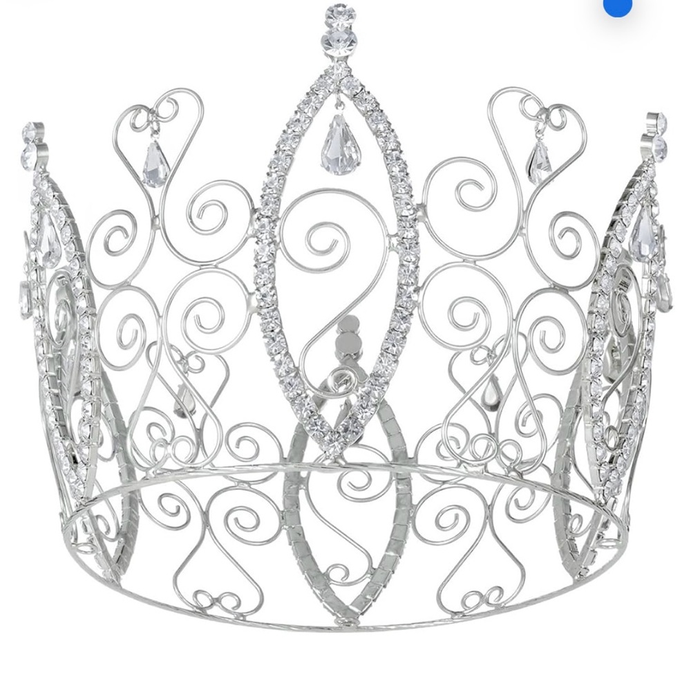 Full Tiara Queen, Princess, Prom Rhinestone Costume Crown - Picture 11 of 11